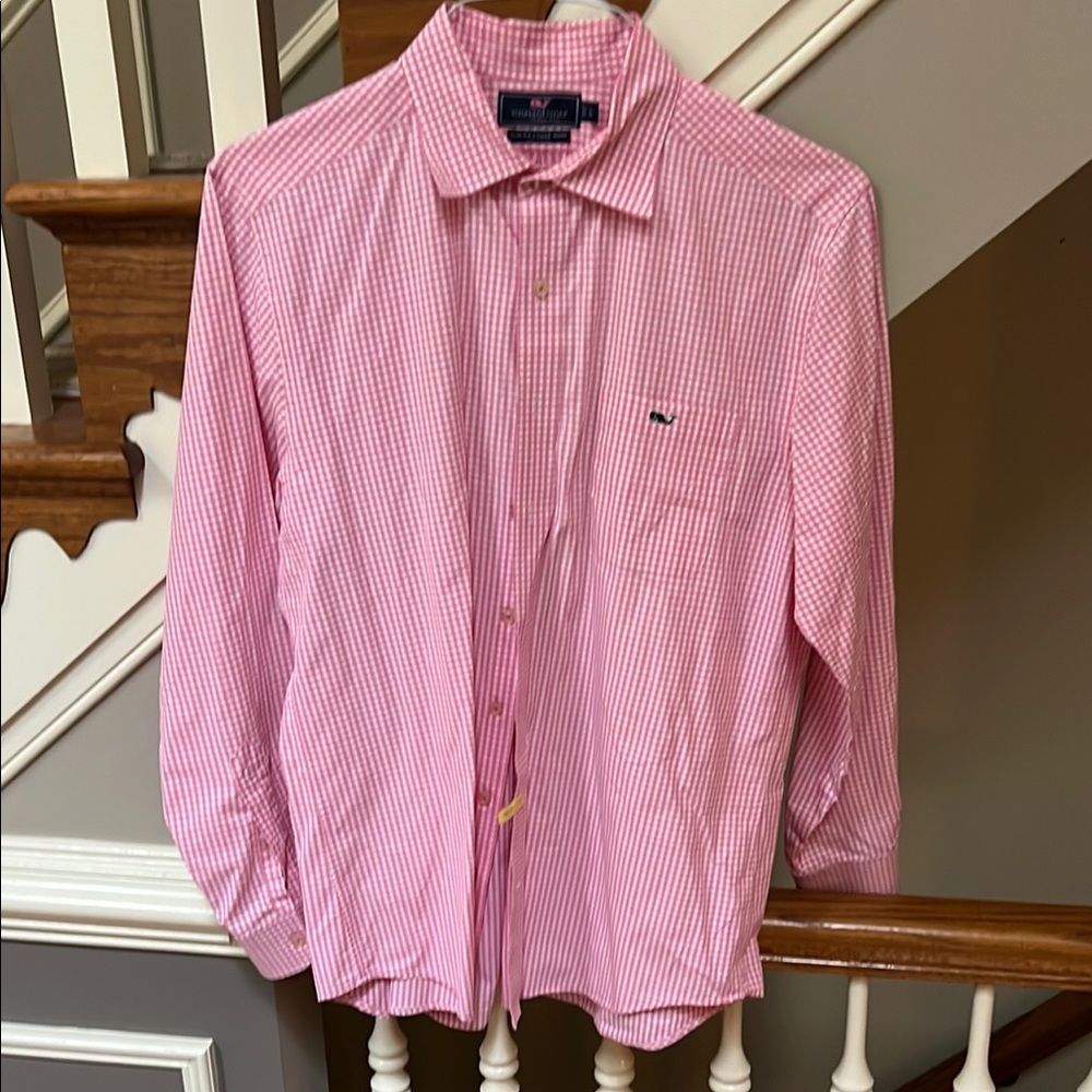 Vineyard Vines Pink Casual Button Down Shirt